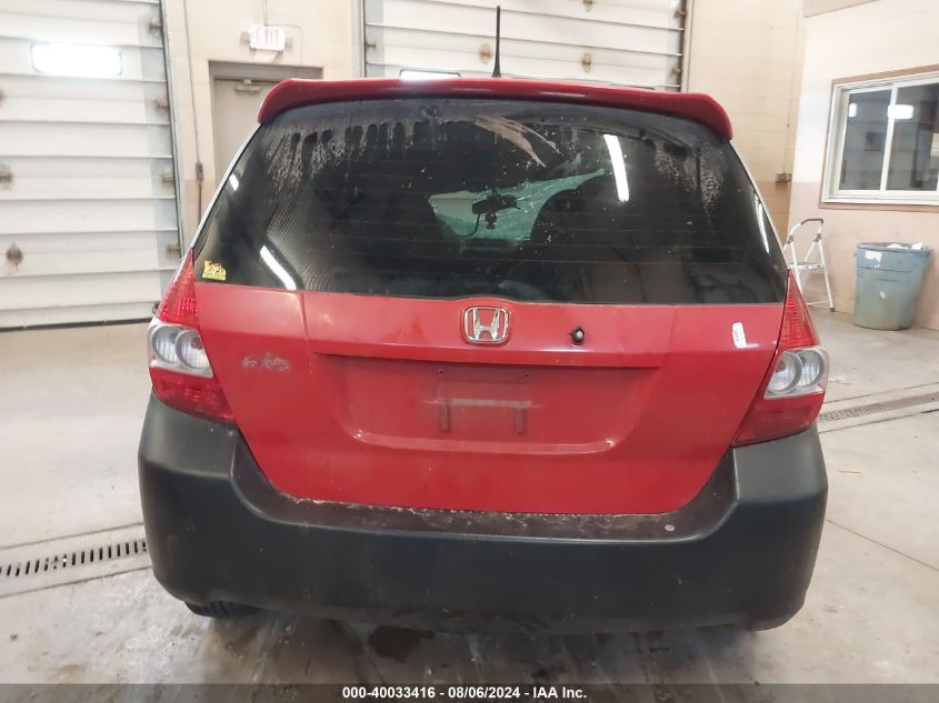 2007 Honda Fit VIN: JHMGD38477S060835 Lot: 40033416