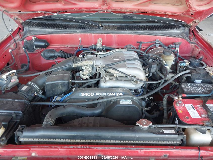 1998 Toyota Tacoma Base V6 VIN: 4TAWN72N4WZ018434 Lot: 40033431