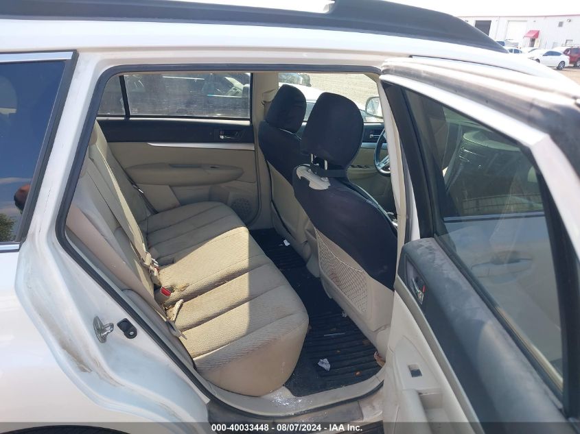 2011 Subaru Outback 2.5I Premium VIN: 4S4BRBGCXB3382206 Lot: 40033448