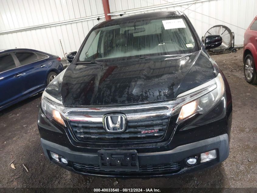 2019 Honda Ridgeline Sport VIN: 5FPYK2F14KB003519 Lot: 40033540