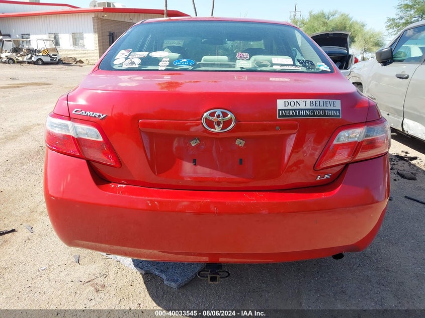 2007 Toyota Camry Ce/Le/Xle/Se VIN: 4TIBE46K47UI55160 Lot: 40033545