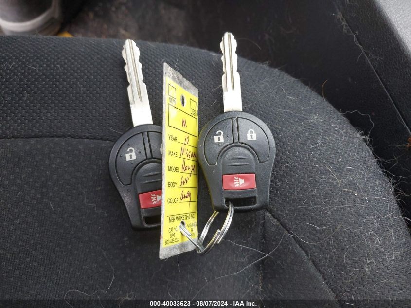 2010 Nissan Rogue S VIN: JN8AS5MV0AW140117 Lot: 40033623