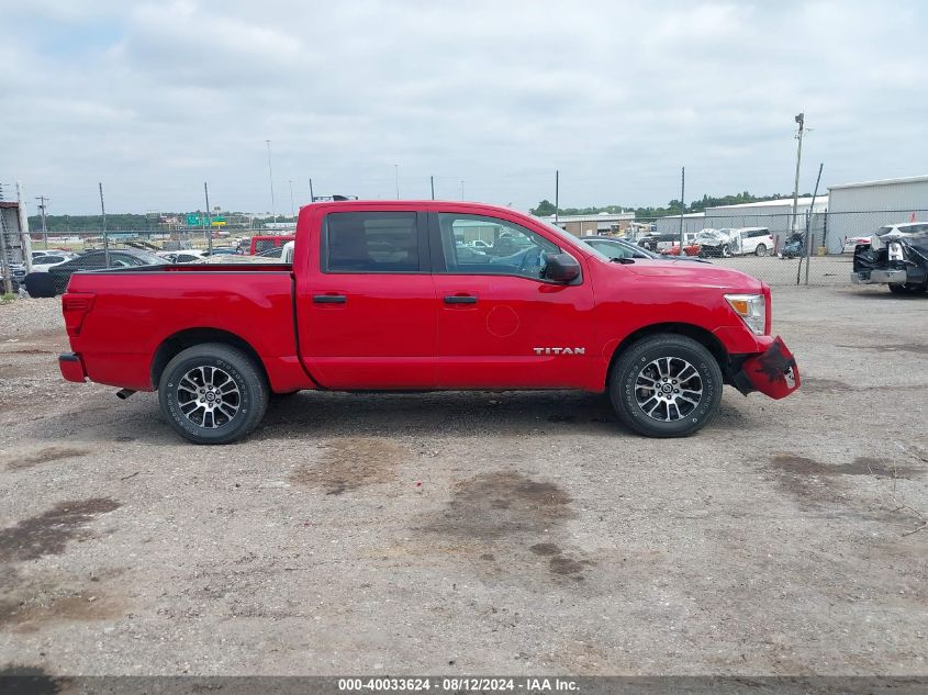 2022 Nissan Titan Sv 4X2 VIN: 1N6AA1EE2NN103696 Lot: 40033624