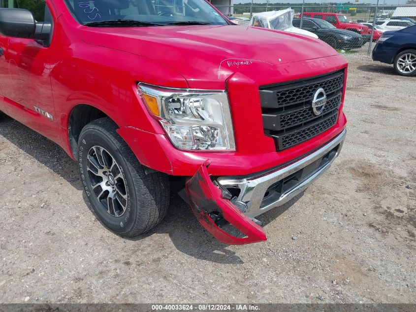 2022 Nissan Titan Sv 4X2 VIN: 1N6AA1EE2NN103696 Lot: 40033624