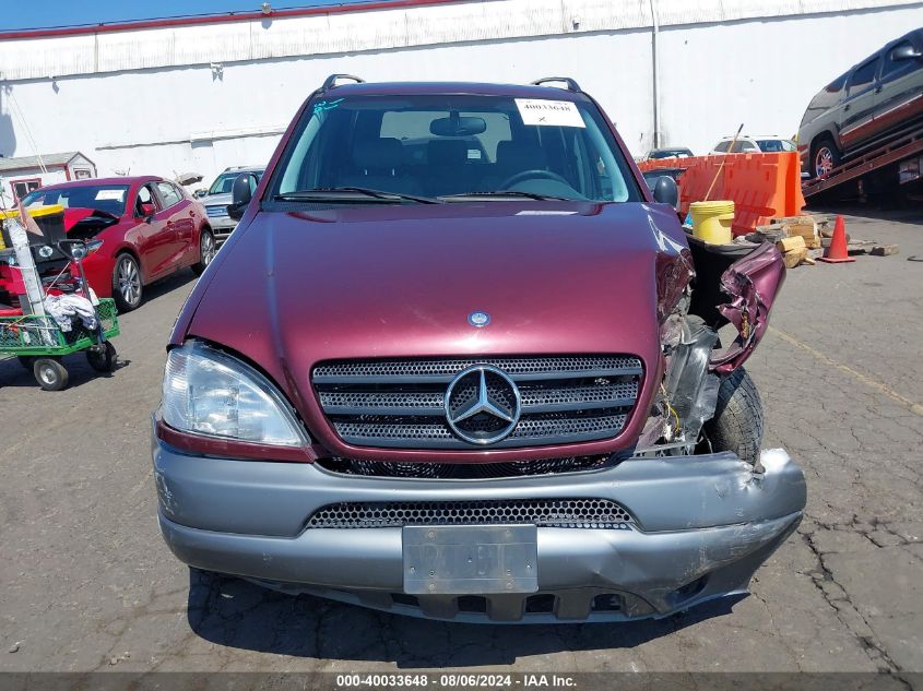 1999 Mercedes-Benz Ml 320 VIN: 4JGAB54E7XA075800 Lot: 40033648