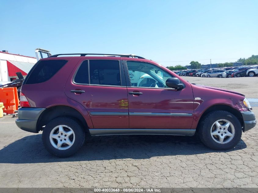 1999 Mercedes-Benz Ml 320 VIN: 4JGAB54E7XA075800 Lot: 40033648