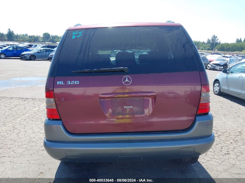 1999 Mercedes-Benz Ml 320 VIN: 4JGAB54E7XA075800 Lot: 40033648