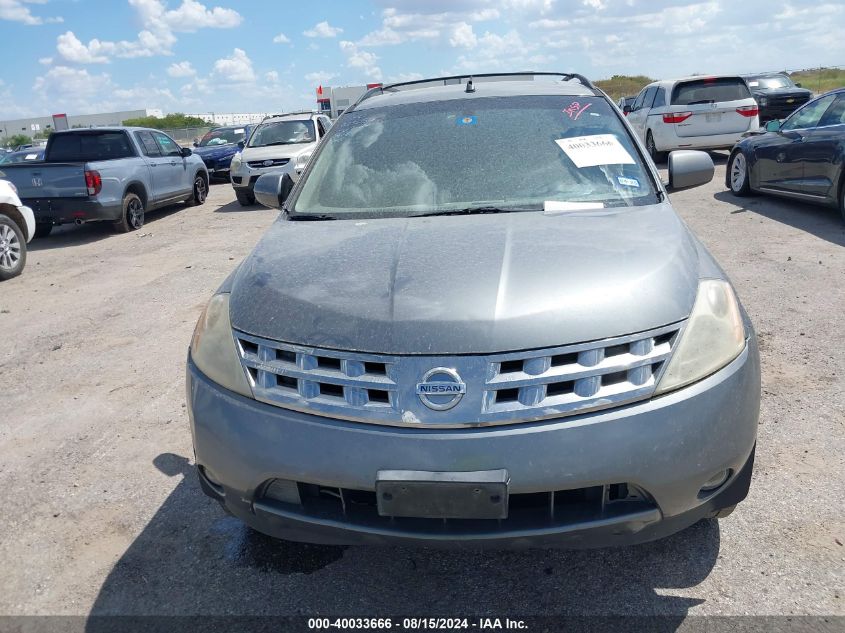 2005 Nissan Murano Sl VIN: JN8AZ08T25W312869 Lot: 40033666