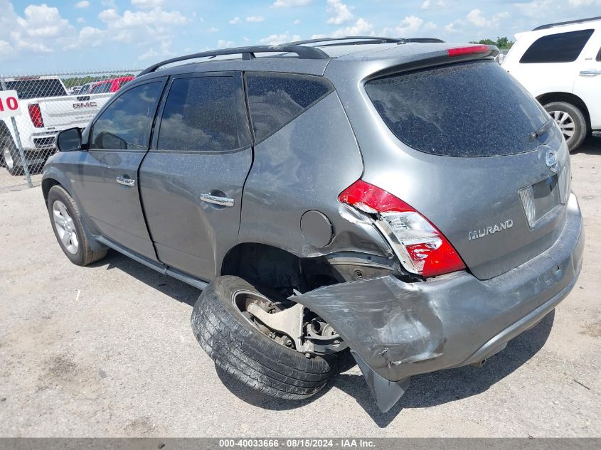 2005 Nissan Murano Sl VIN: JN8AZ08T25W312869 Lot: 40033666