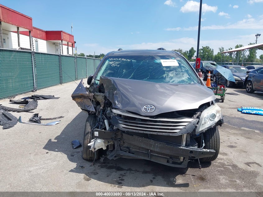 2012 Toyota Sienna Xle V6 8 Passenger VIN: 5TDYK3DC6CS271939 Lot: 40033690