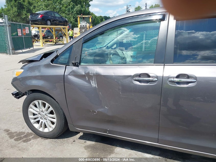 2012 Toyota Sienna Xle V6 8 Passenger VIN: 5TDYK3DC6CS271939 Lot: 40033690