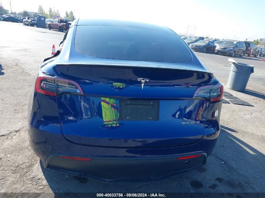 2022 Tesla Model Y Performance Dual Motor All-Wheel Drive VIN: 7SAYGDEF4NF439488 Lot: 40033756