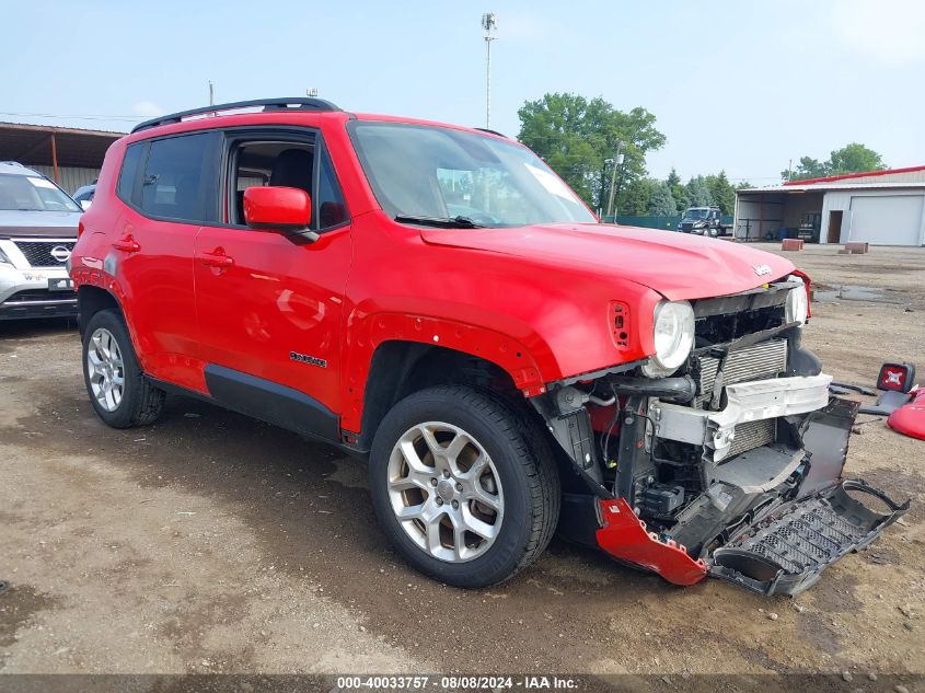 2018 Jeep Renegade Latitude 4X4 VIN: ZACCJBBB5JPH69786 Lot: 40033757