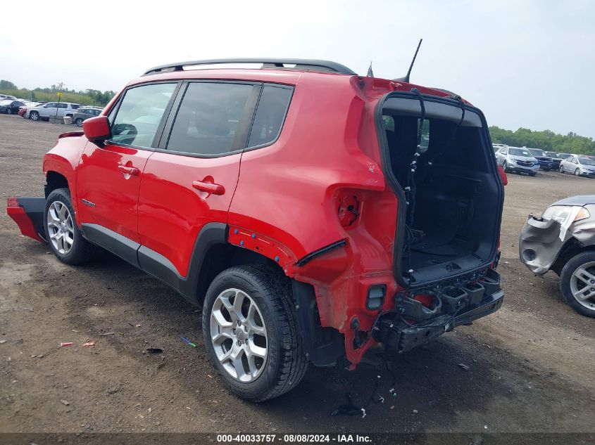 2018 Jeep Renegade Latitude 4X4 VIN: ZACCJBBB5JPH69786 Lot: 40033757