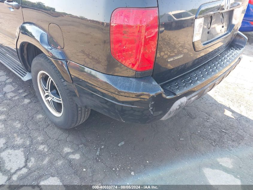 2005 Honda Pilot Ex-L VIN: 2HKYF18555H528571 Lot: 40033774