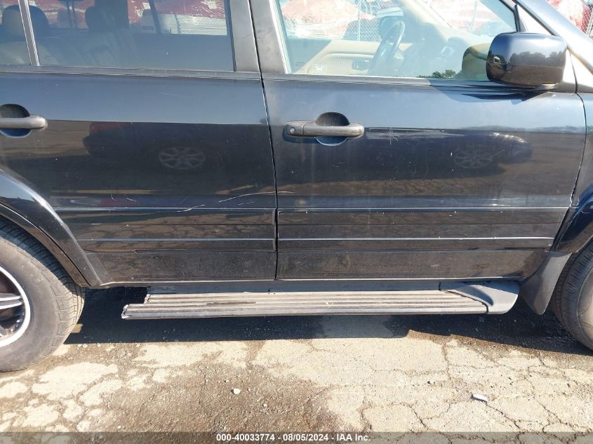 2005 Honda Pilot Ex-L VIN: 2HKYF18555H528571 Lot: 40033774