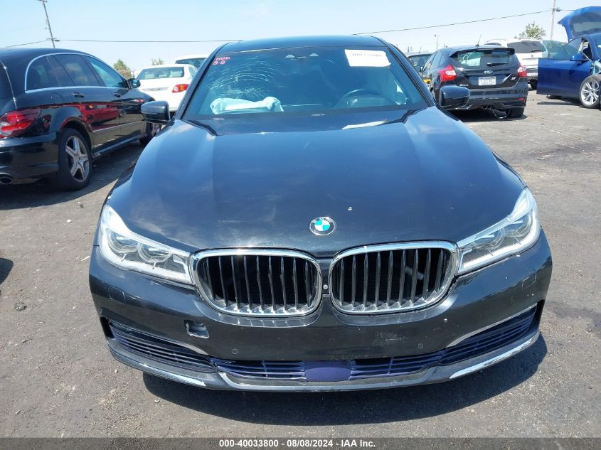 2017 BMW 750I VIN: WBA7F0C37HGM22205 Lot: 40033800