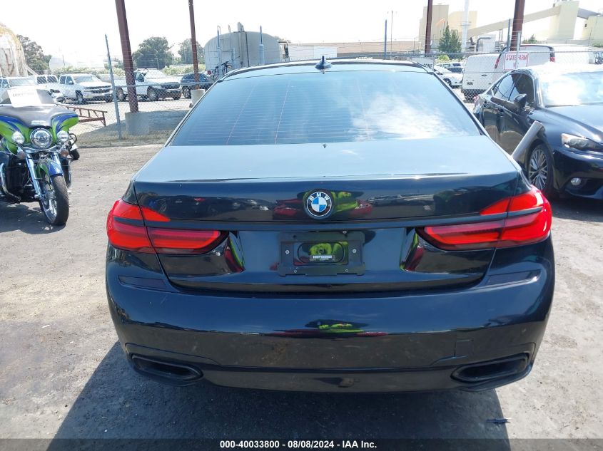 2017 BMW 750I VIN: WBA7F0C37HGM22205 Lot: 40033800