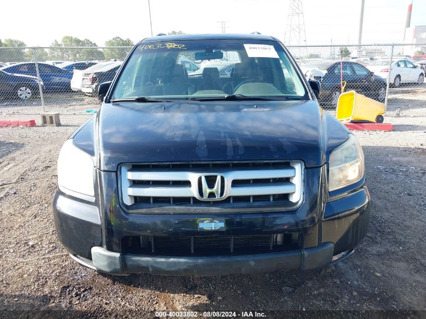 2006 Honda Pilot Ex-L VIN: 5FNYF18606B001532 Lot: 40033802