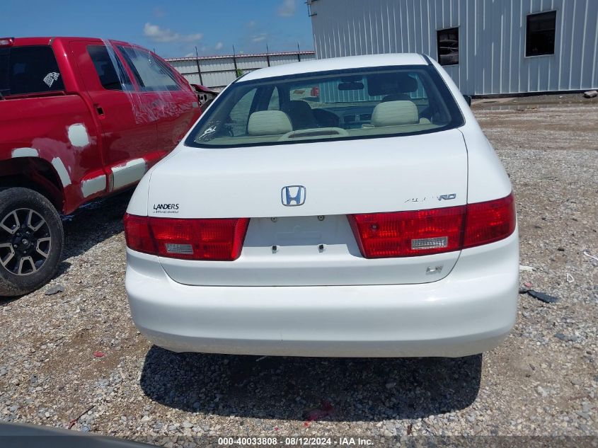 2005 Honda Accord 2.4 Lx VIN: 1HGCM56415A104766 Lot: 40033808