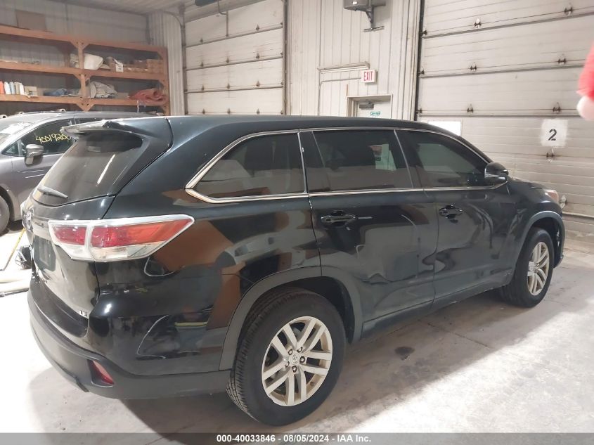 2015 Toyota Highlander Le VIN: 5TDZARFH6FS012021 Lot: 40033846