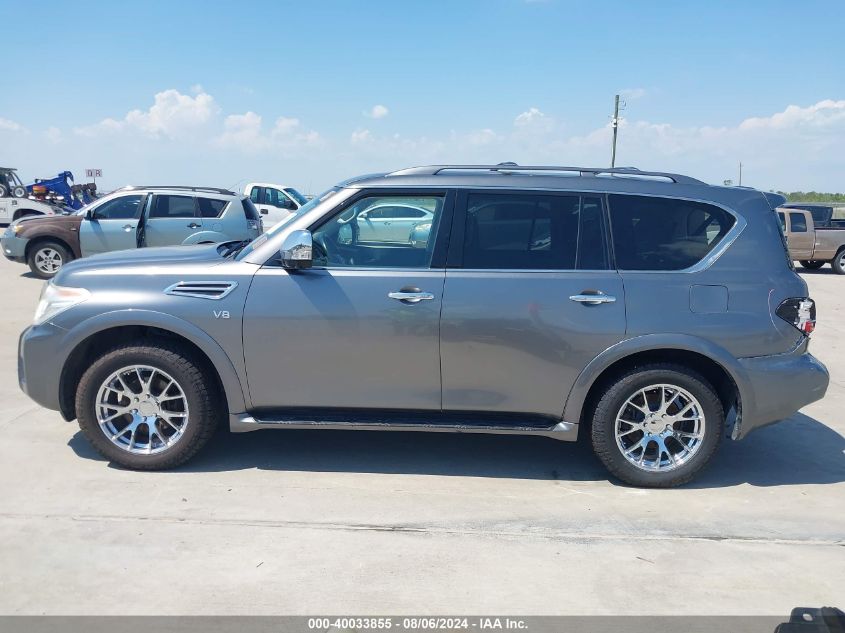 2017 Nissan Armada Platinum VIN: JN8AY2ND4H9009879 Lot: 40033855