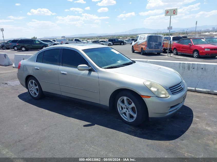 2003 Infiniti G35 Luxury Leather VIN: JNKCV51E53M322585 Lot: 40033862