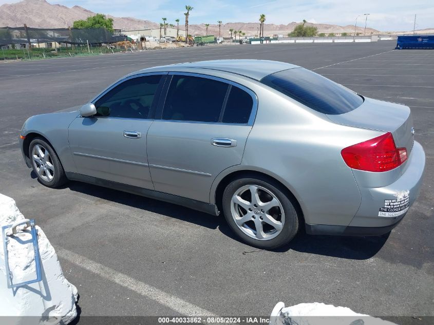 2003 Infiniti G35 Luxury Leather VIN: JNKCV51E53M322585 Lot: 40033862