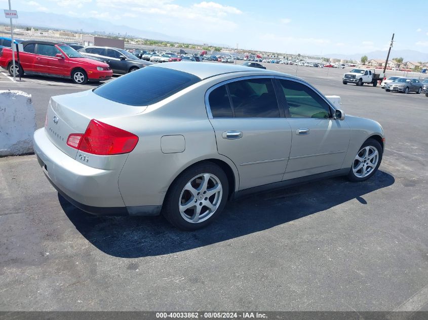 2003 Infiniti G35 Luxury Leather VIN: JNKCV51E53M322585 Lot: 40033862