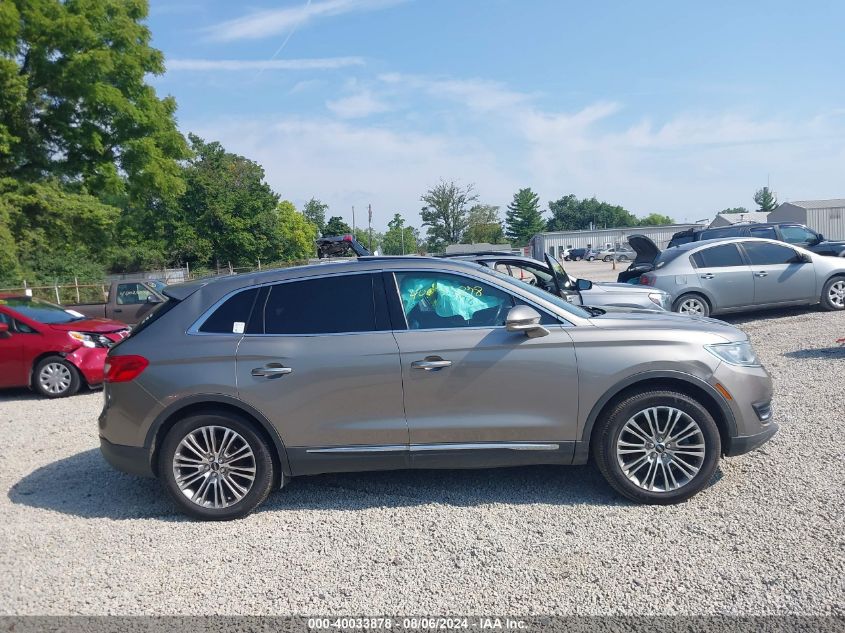 2016 Lincoln Mkx Reserve VIN: 2LMTJ8LR7GBL74617 Lot: 40033878