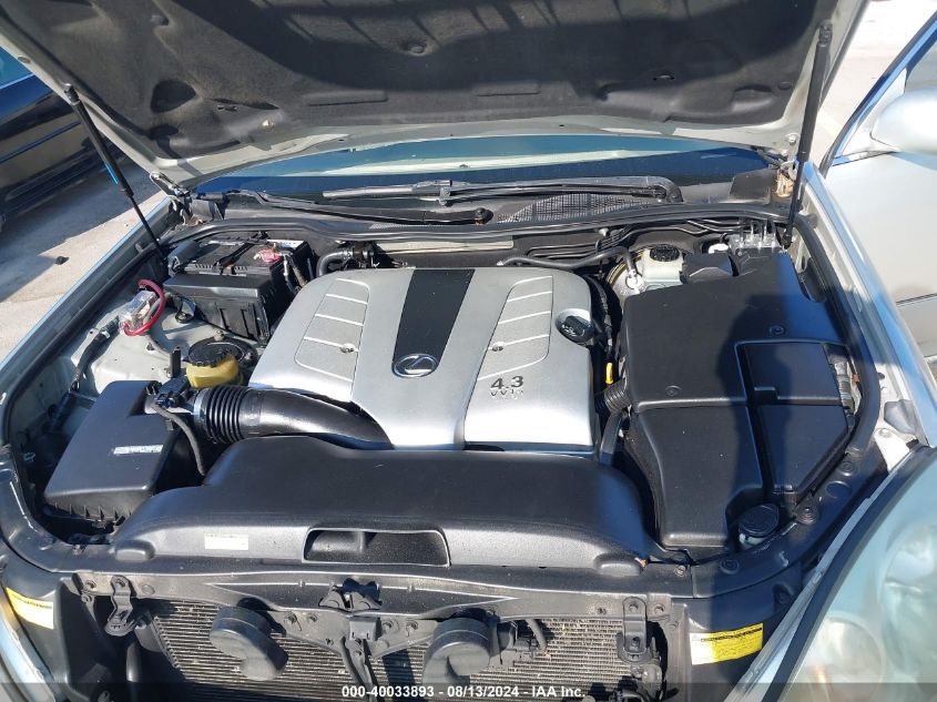 2001 Lexus Ls 430 VIN: JTHBN30F310008092 Lot: 40033893