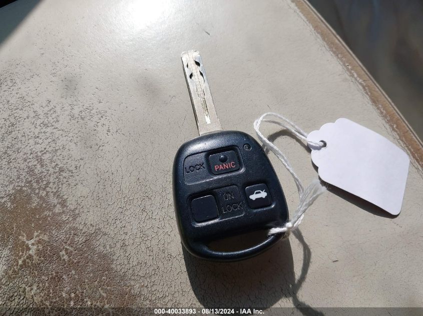 2001 Lexus Ls 430 VIN: JTHBN30F310008092 Lot: 40033893