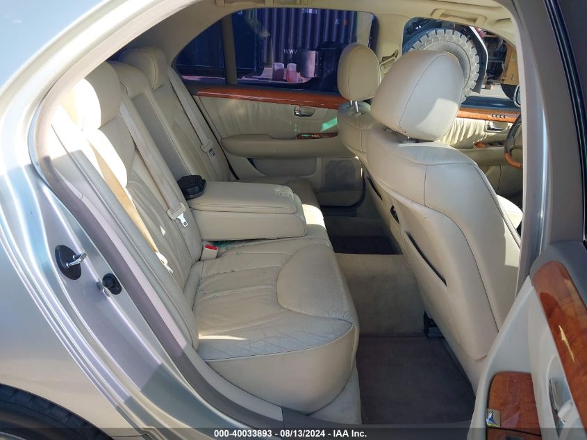 2001 Lexus Ls 430 VIN: JTHBN30F310008092 Lot: 40033893