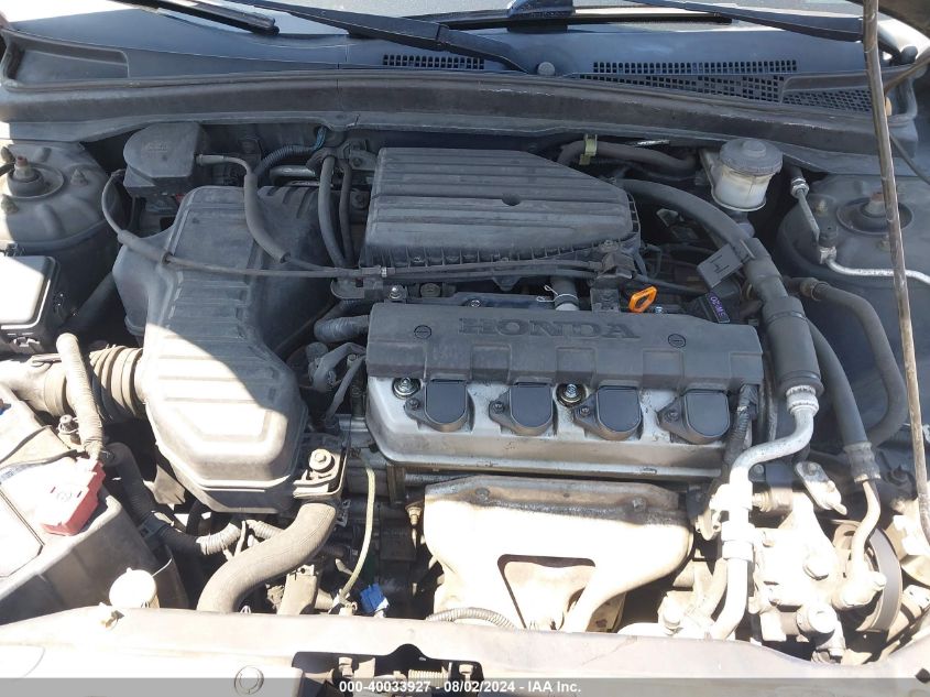 2004 Honda Civic Lx VIN: 2HGES165X4H617112 Lot: 40033927