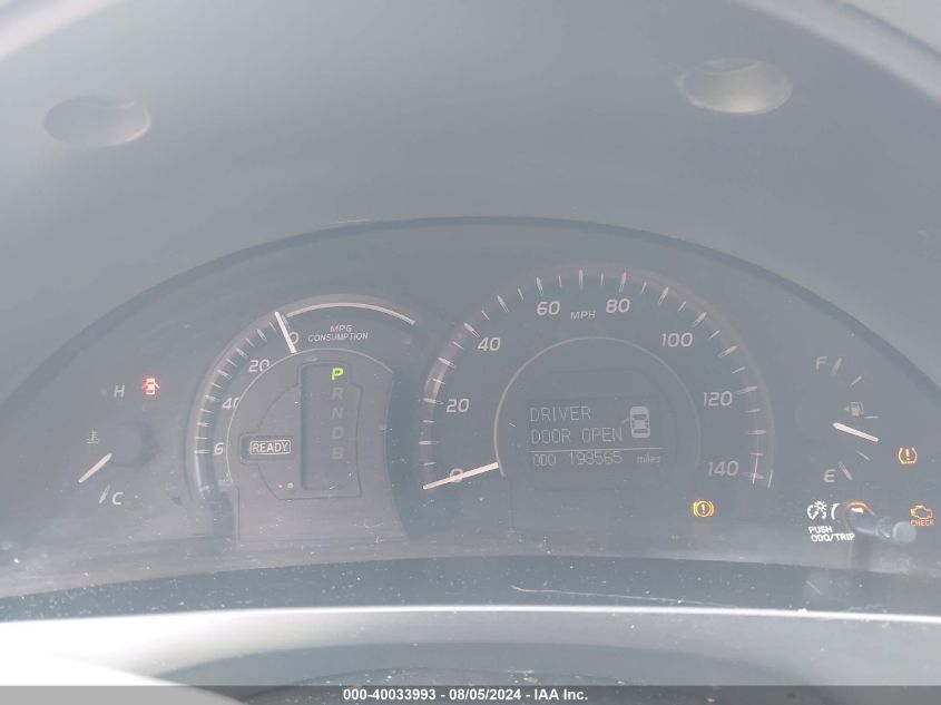 2007 Toyota Camry Hybrid VIN: JTNBB46K473034109 Lot: 40033993