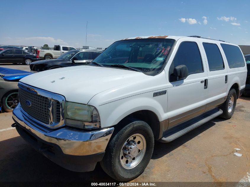 2003 Ford Excursion Xlt VIN: 1FMNU40SX3EA16390 Lot: 40034117