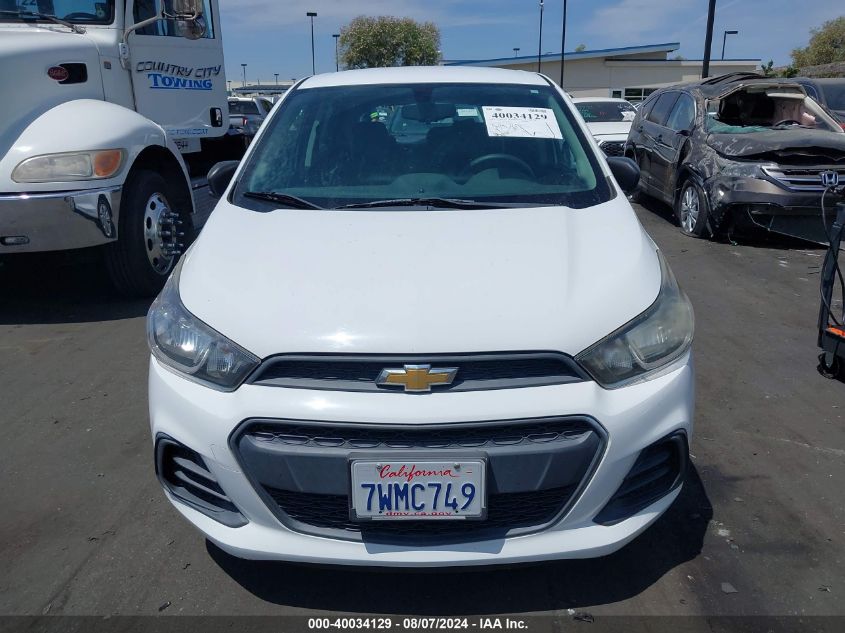 2017 Chevrolet Spark Ls VIN: KL8CA6SA3HC743256 Lot: 40034129