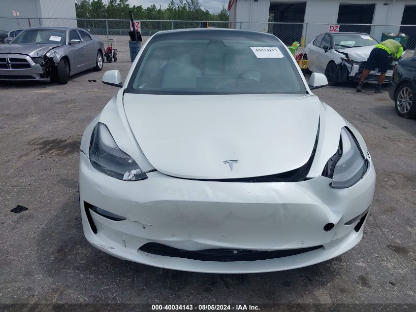 2022 Tesla Model 3 Performance Dual Motor All-Wheel Drive VIN: 5YJ3E1EC5NF154915 Lot: 40034143