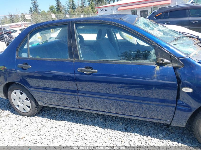 2003 Mitsubishi Lancer Es VIN: JA3AJ26E83U052102 Lot: 40034173