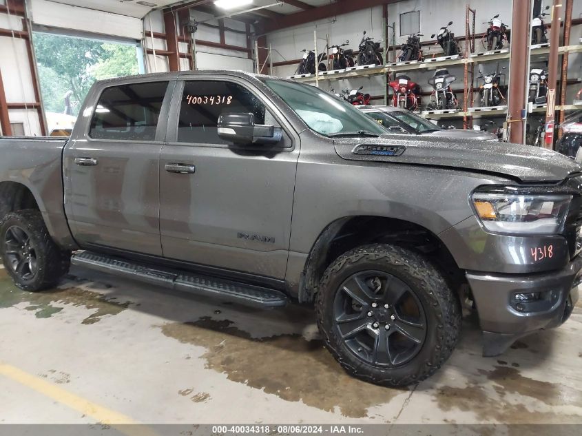 2021 Ram 1500 Big Horn 4X4 5'7 Box VIN: 1C6SRFFT1MN522896 Lot: 40034318