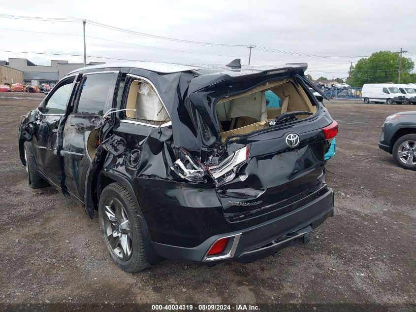 2017 Toyota Highlander Limited Platinum VIN: 5TDDZRFH4HS389971 Lot: 40034319