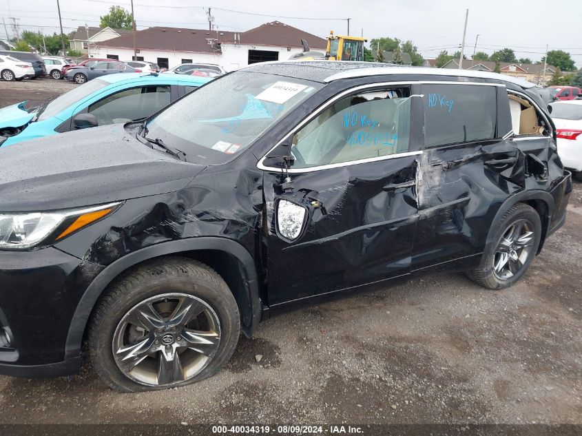 2017 Toyota Highlander Limited Platinum VIN: 5TDDZRFH4HS389971 Lot: 40034319