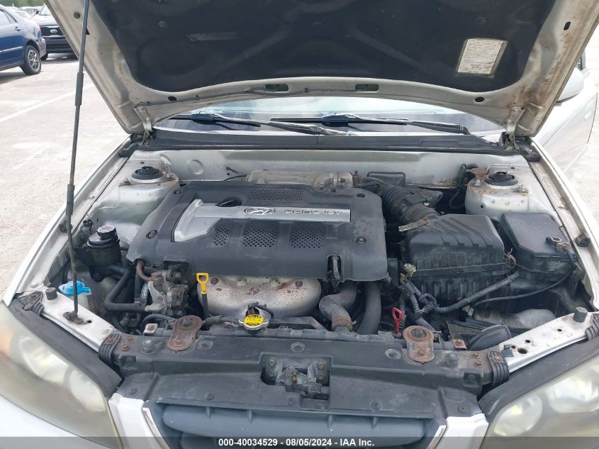 2005 Hyundai Elantra Gls/Gt VIN: KMHDN46D65U022696 Lot: 40034529