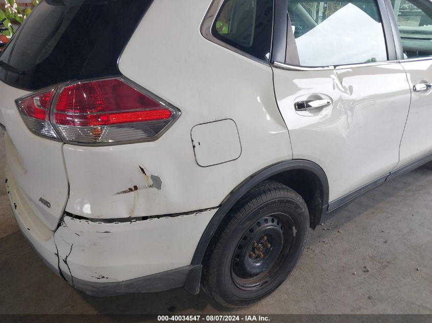 2015 Nissan Rogue S VIN: 5N1AT2MV0FC856835 Lot: 40034547