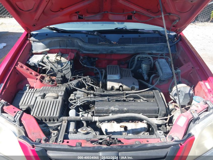 2001 Honda Cr-V Ex VIN: JHLRD18611C004510 Lot: 40034565