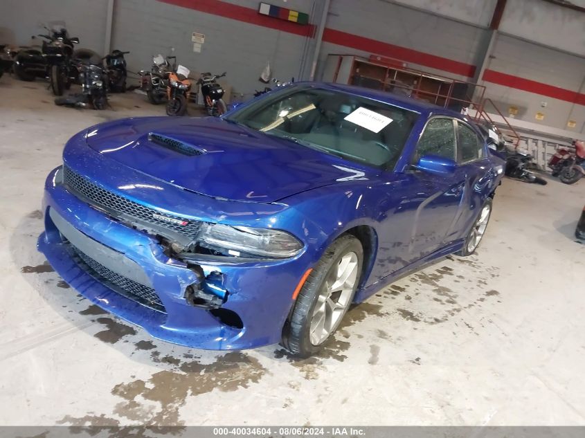 2022 Dodge Charger Gt Rwd VIN: 2C3CDXHG7NH169497 Lot: 40034604