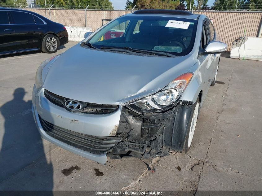 2013 Hyundai Elantra Limited VIN: KMHDH4AE5DU624821 Lot: 40034667