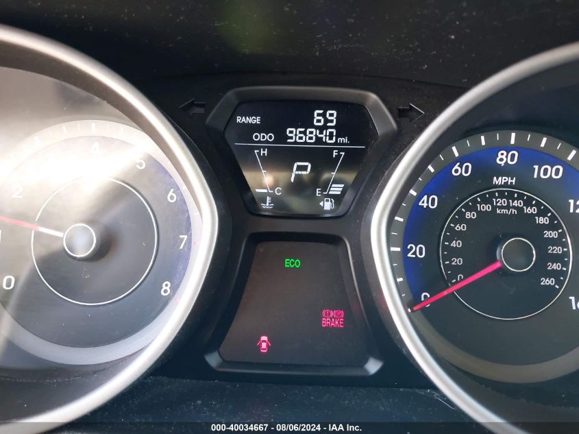 2013 Hyundai Elantra Limited VIN: KMHDH4AE5DU624821 Lot: 40034667