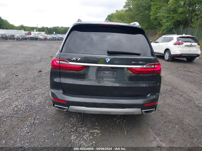 2021 BMW X7 xDrive40I VIN: 5UXCW2C06M9E26989 Lot: 40034685