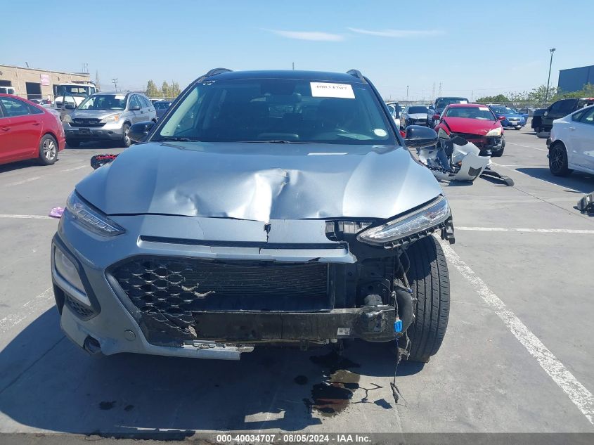 2021 Hyundai Kona Sel VIN: KM8K2CAA7MU607258 Lot: 40034707